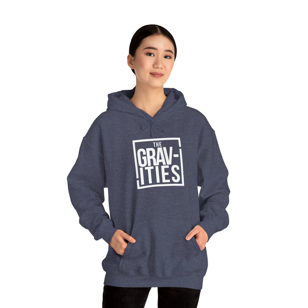 The Gravities White Logo Hoodie | Soul-Funk Band Merch | San Diego