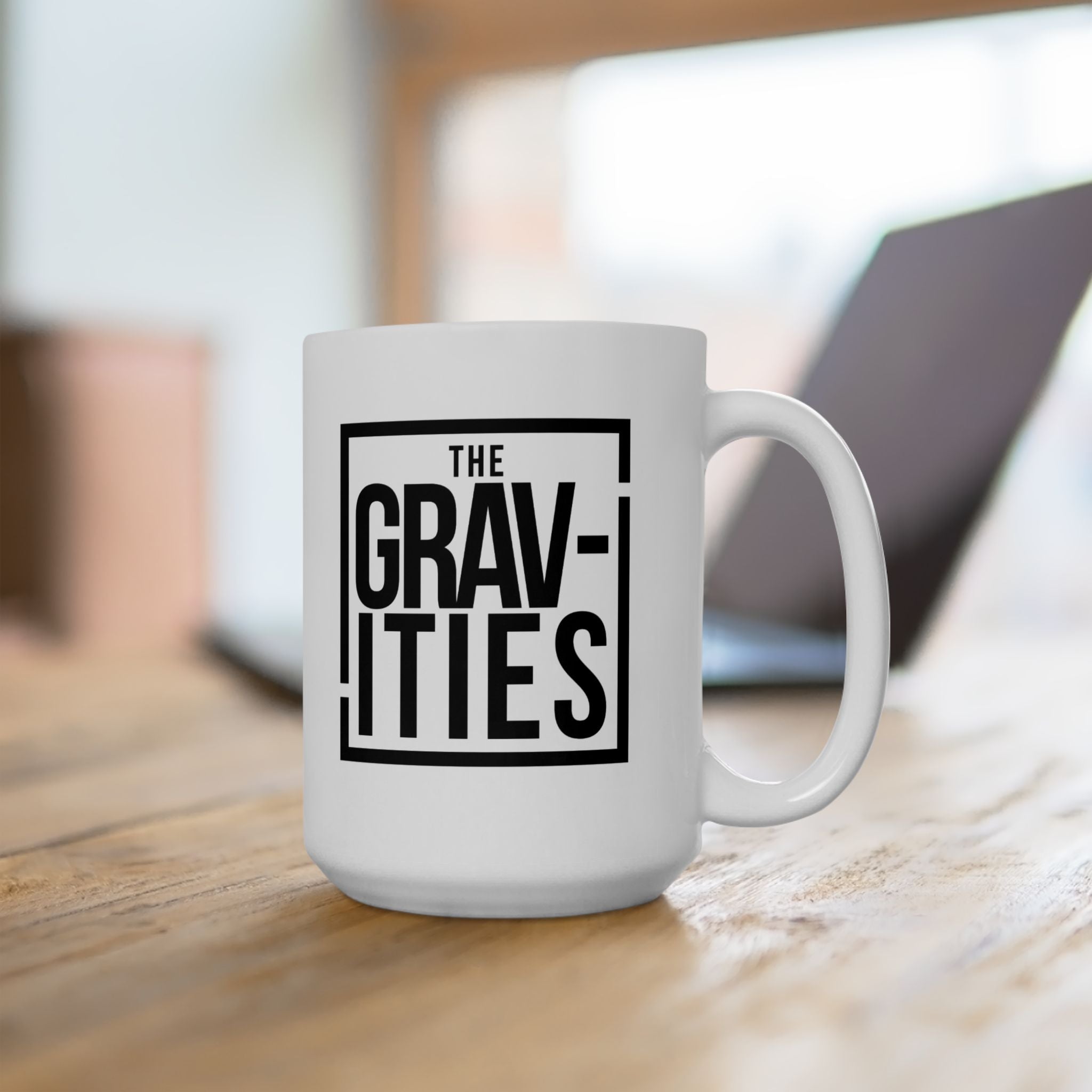 The Gravities Logo Mug | Soul-Funk Band Merch | Ceramic Coffee Cup