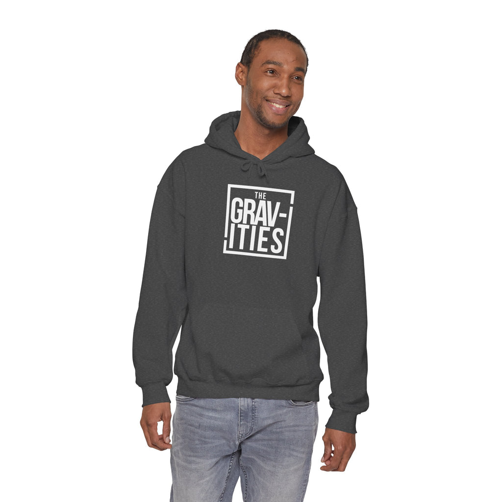 The Gravities White Logo Hoodie | Soul-Funk Band Merch | San Diego