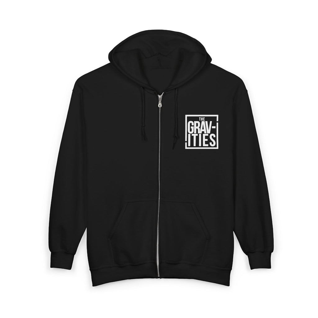 The Gravities Logo Zip Hoodie | Soul-Funk Band Merch | San Diego