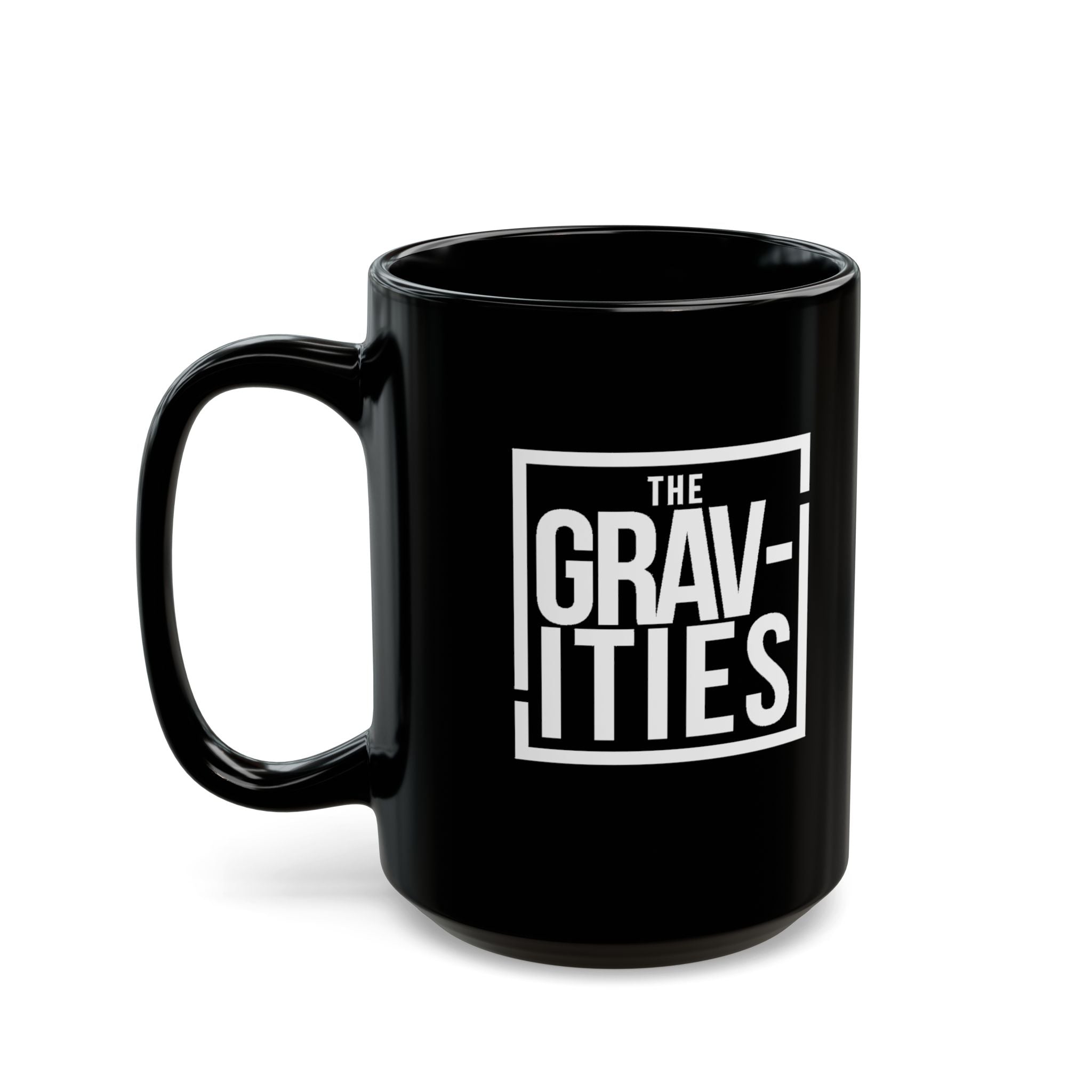 The Gravities White Logo Black Mug | Soul-Funk Band Merch | 11oz & 15oz