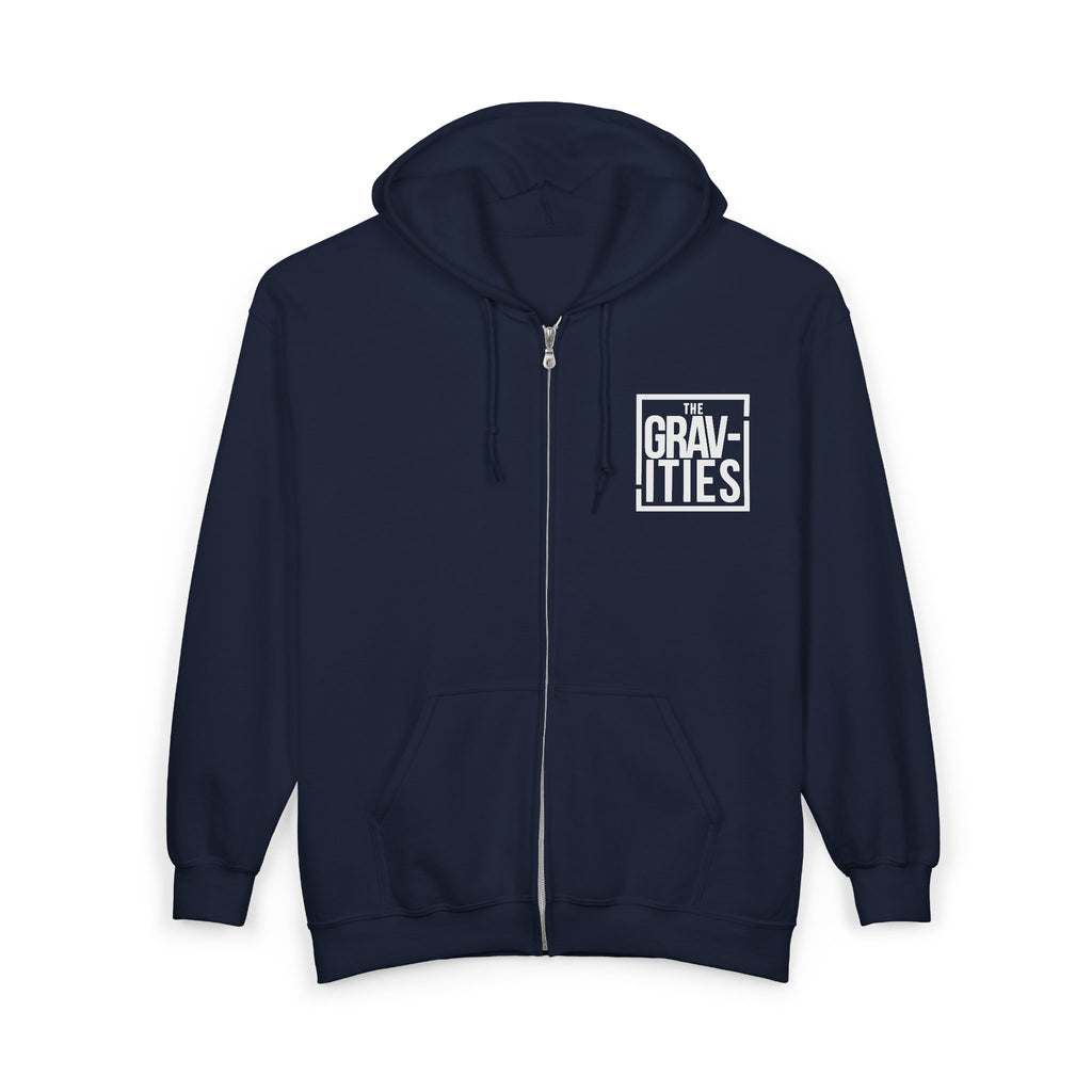 The Gravities Logo Zip Hoodie | Soul-Funk Band Merch | San Diego