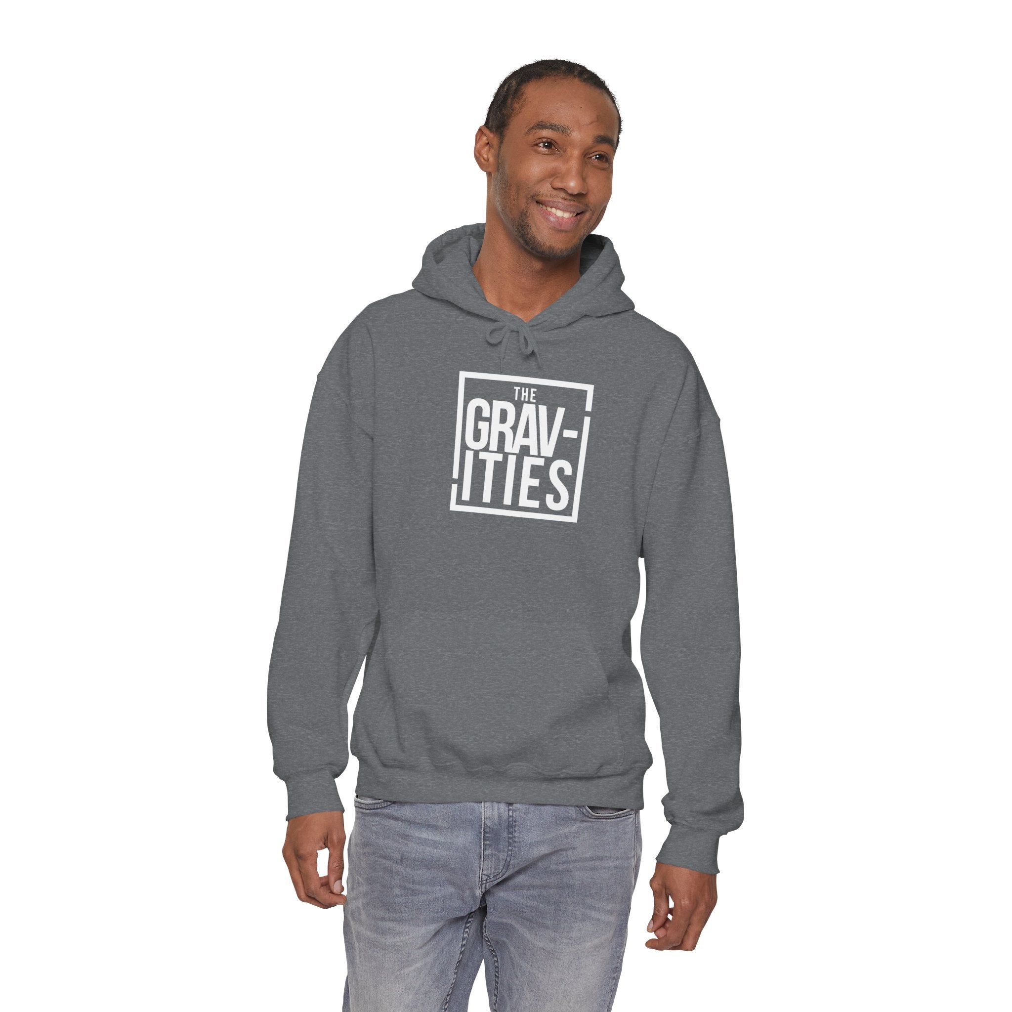 The Gravities White Logo Hoodie | Soul-Funk Band Merch | San Diego