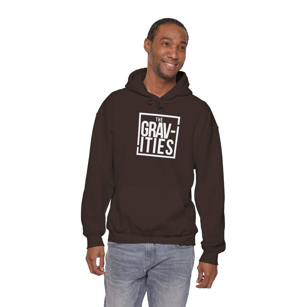 The Gravities White Logo Hoodie | Soul-Funk Band Merch | San Diego
