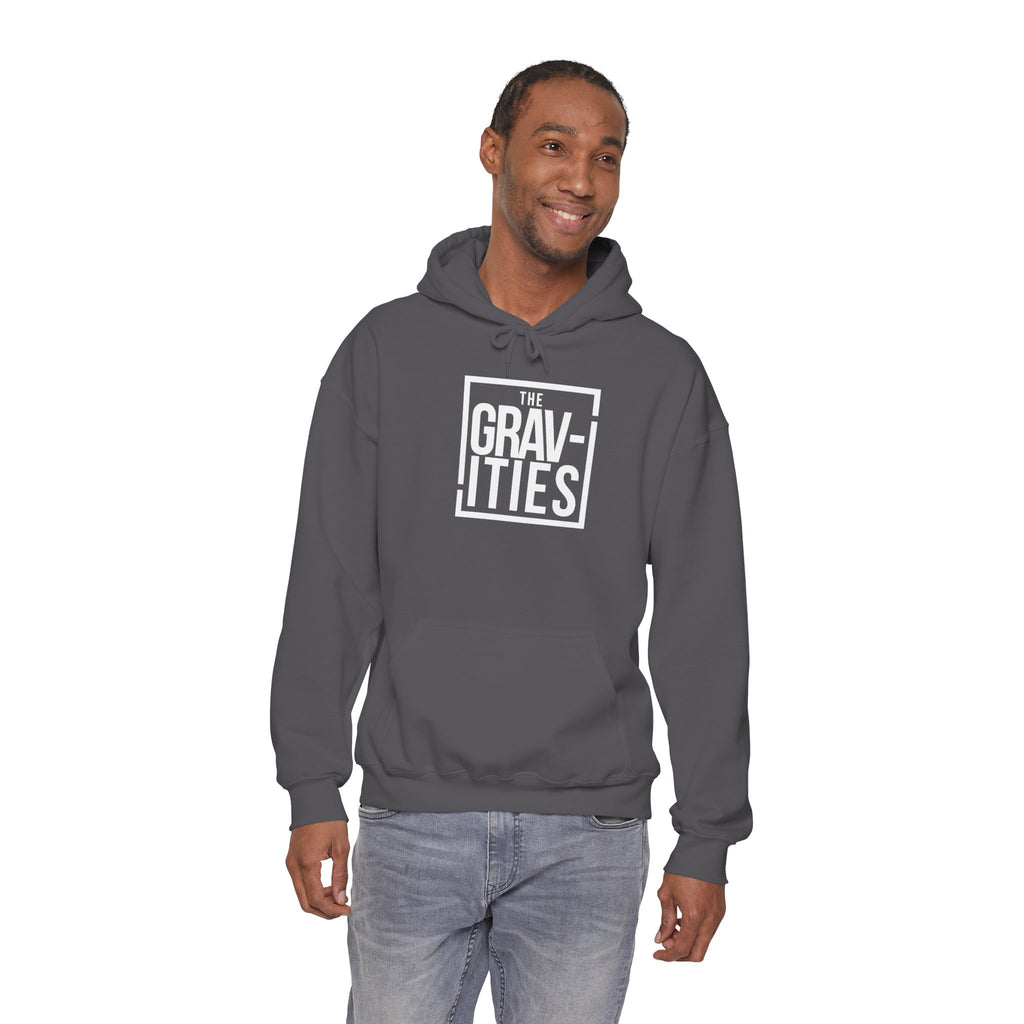The Gravities White Logo Hoodie | Soul-Funk Band Merch | San Diego