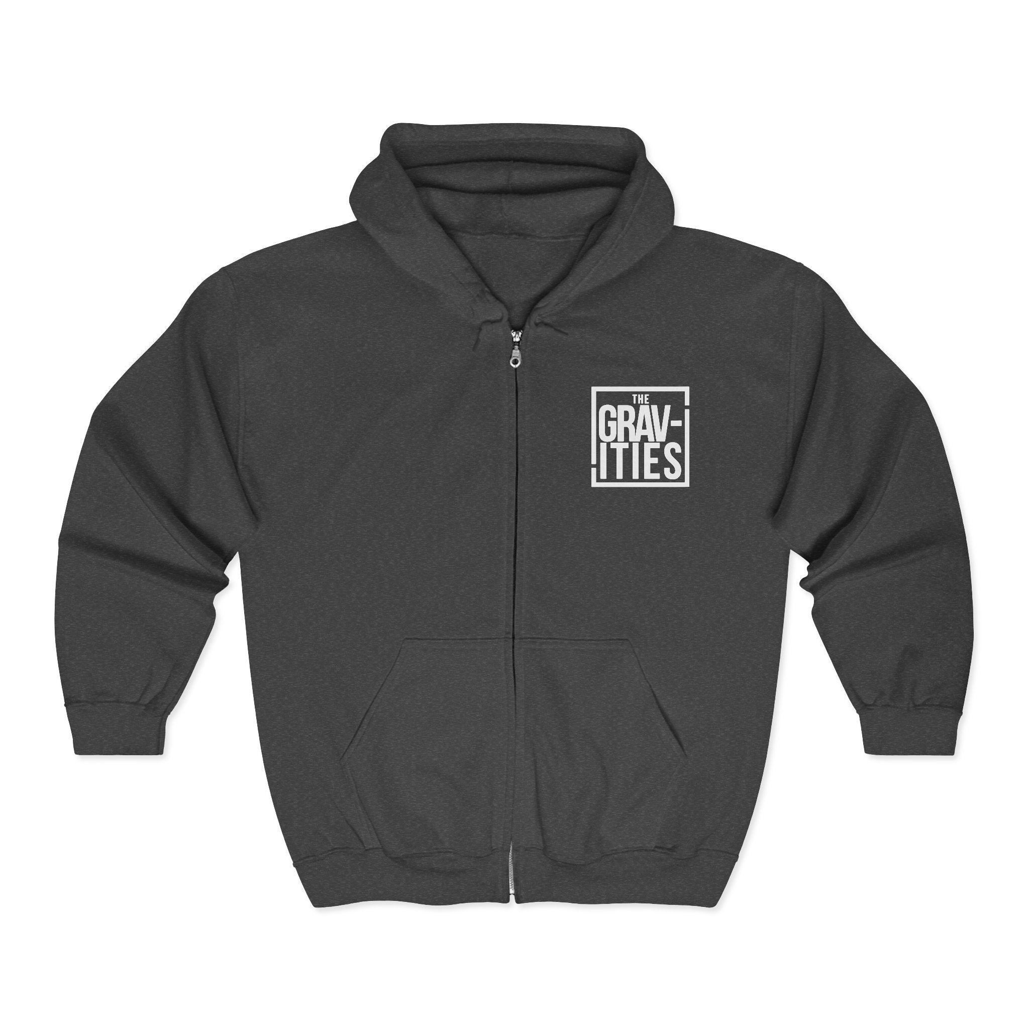 The Gravities Logo Zip Hoodie | Soul-Funk Band Merch | San Diego