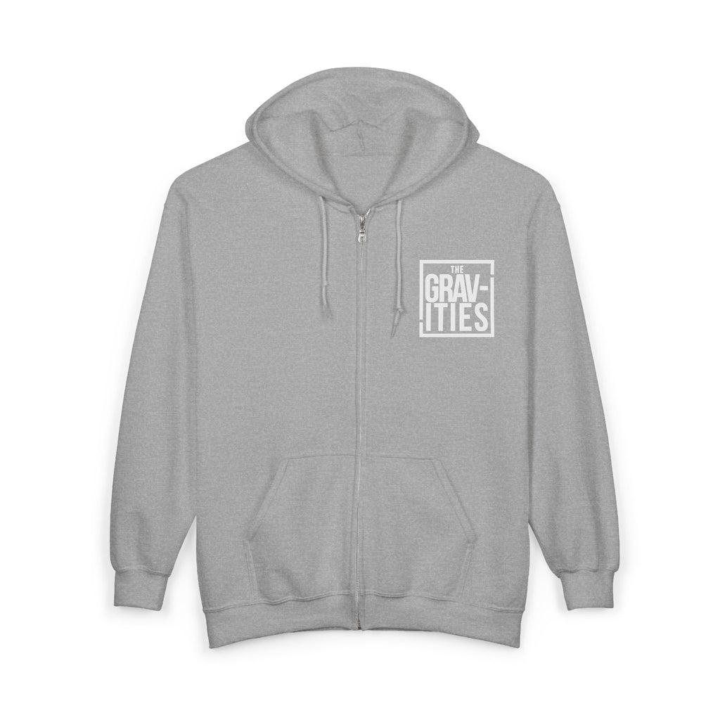 The Gravities Logo Zip Hoodie | Soul-Funk Band Merch | San Diego