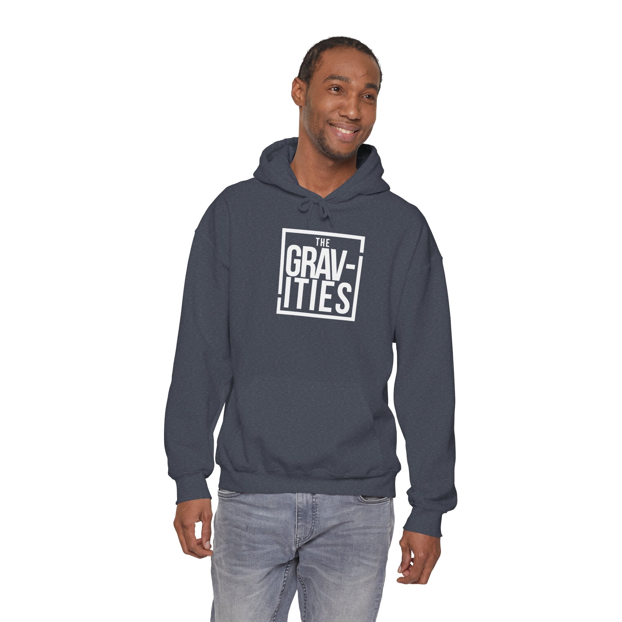 The Gravities White Logo Hoodie | Soul-Funk Band Merch | San Diego