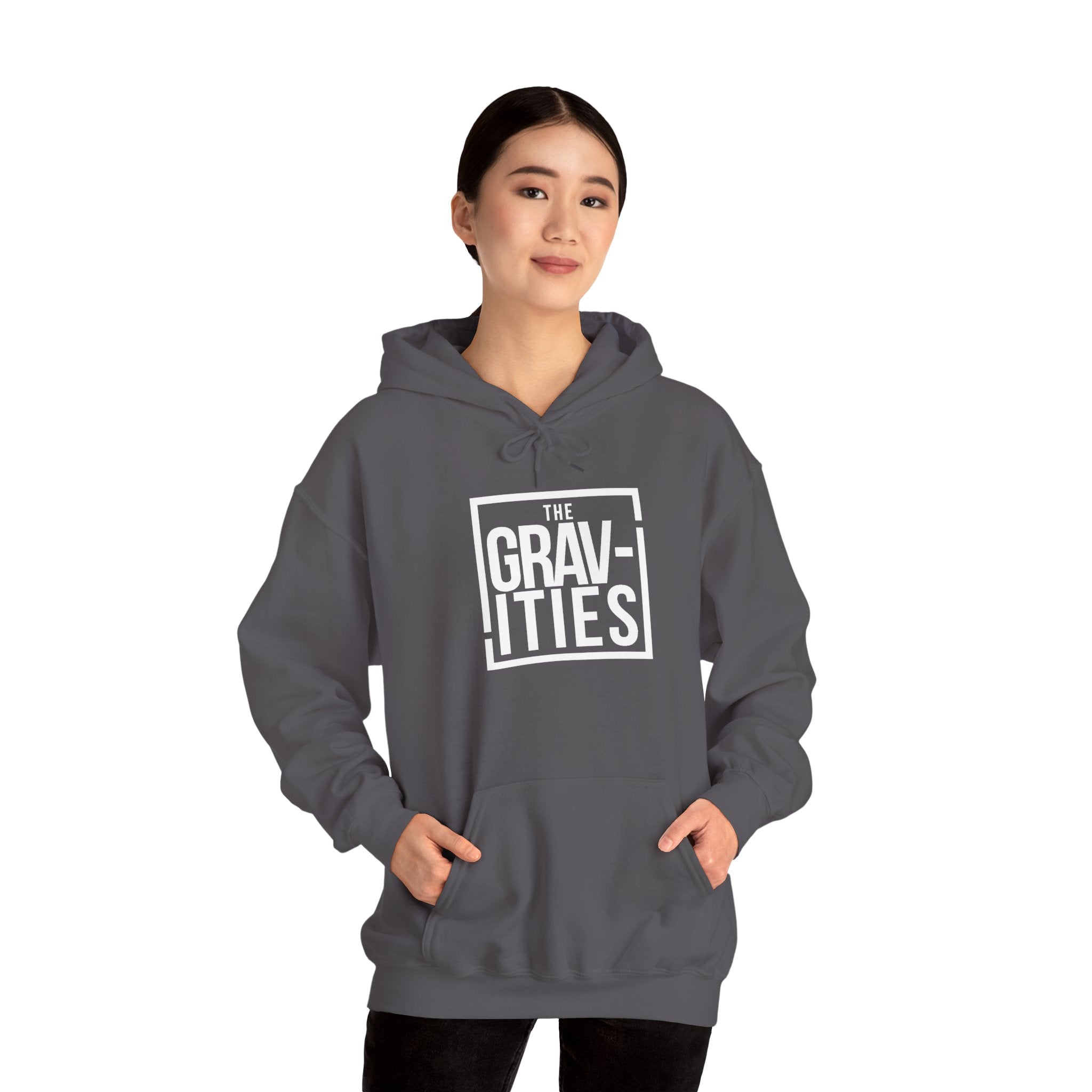 The Gravities White Logo Hoodie | Soul-Funk Band Merch | San Diego