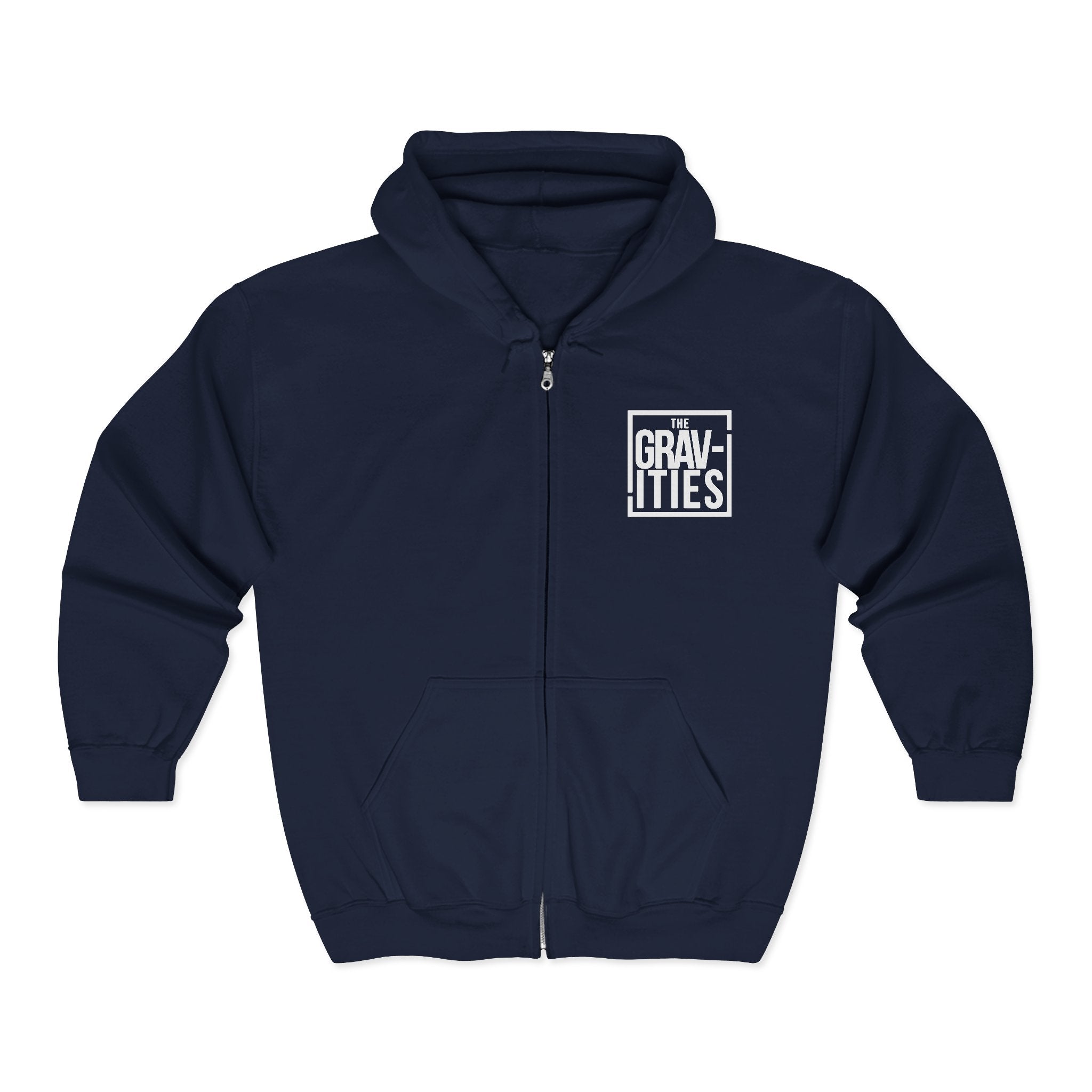 The Gravities Logo Zip Hoodie | Soul-Funk Band Merch | San Diego