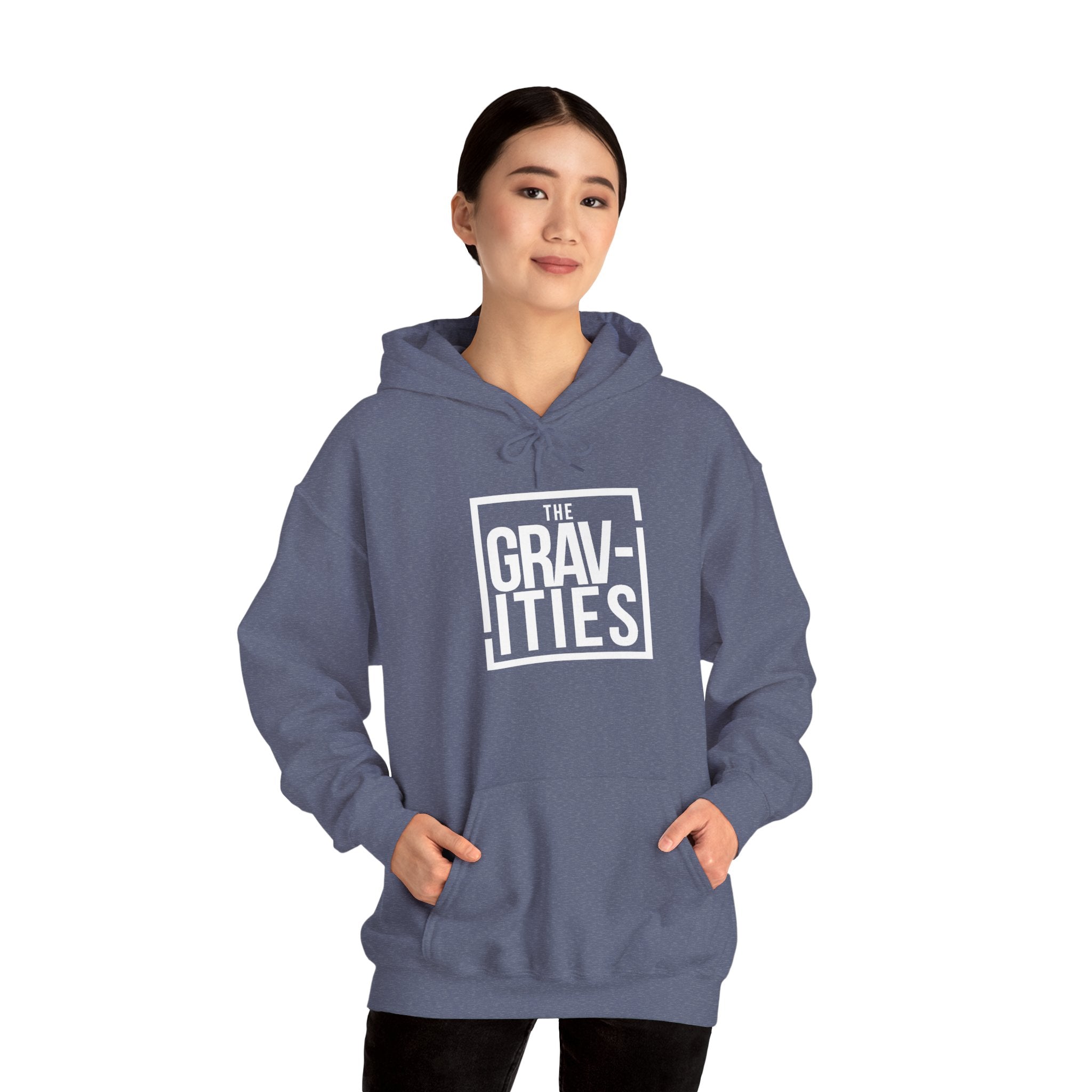 The Gravities White Logo Hoodie | Soul-Funk Band Merch | San Diego