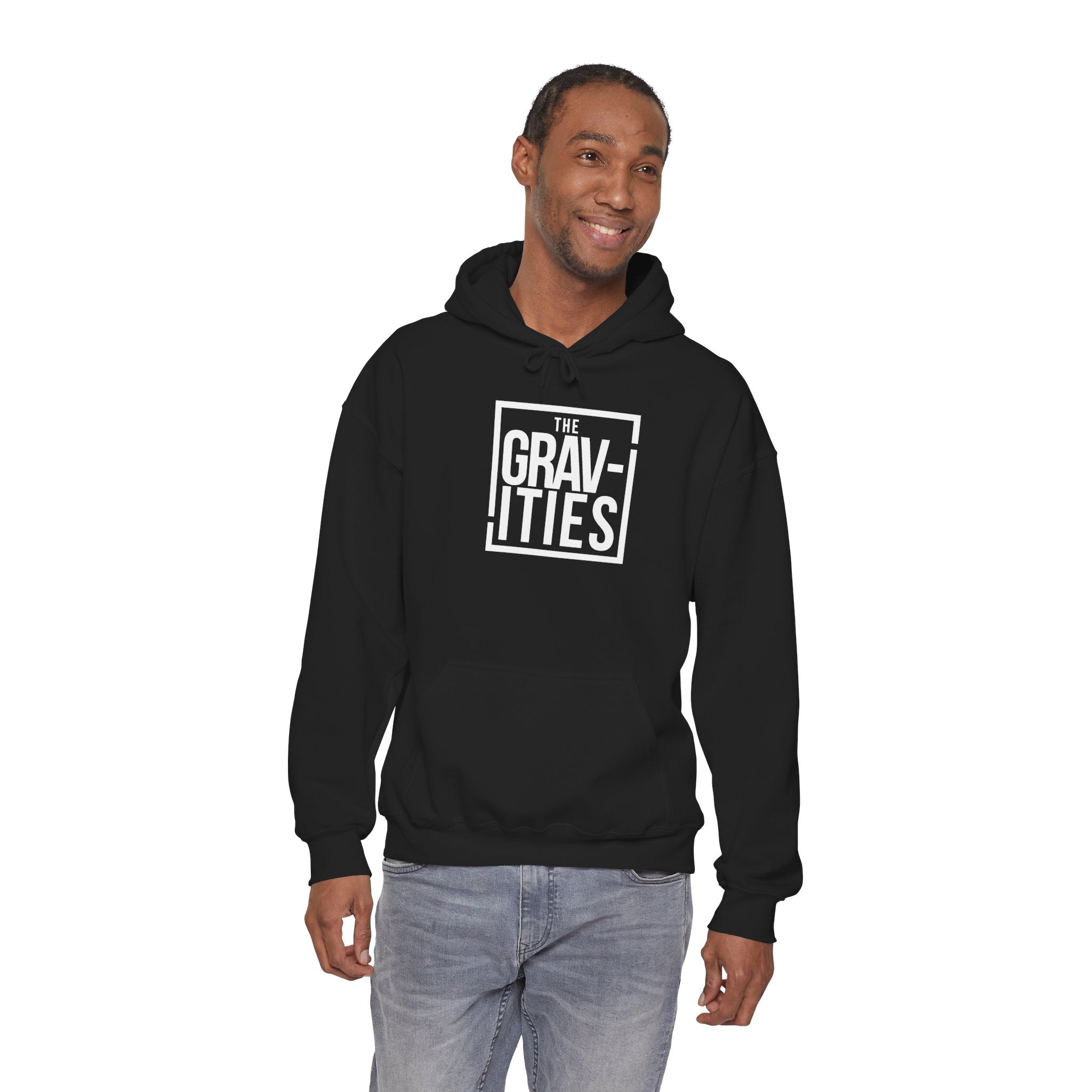 The Gravities White Logo Hoodie | Soul-Funk Band Merch | San Diego