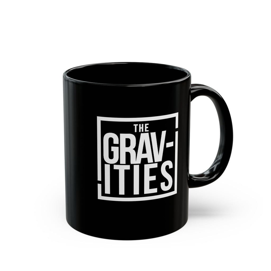 The Gravities White Logo Black Mug | Soul-Funk Band Merch | 11oz & 15oz
