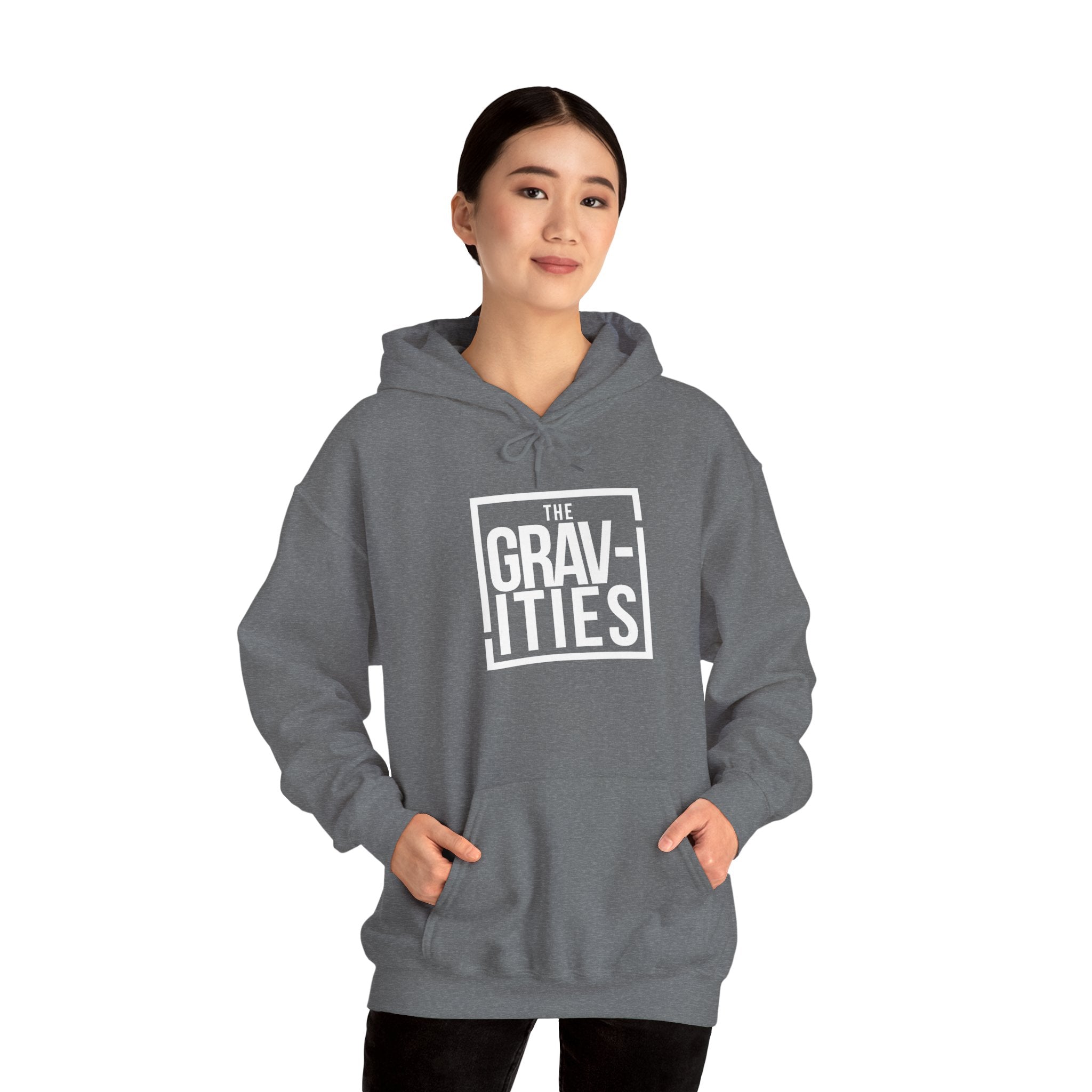 The Gravities White Logo Hoodie | Soul-Funk Band Merch | San Diego