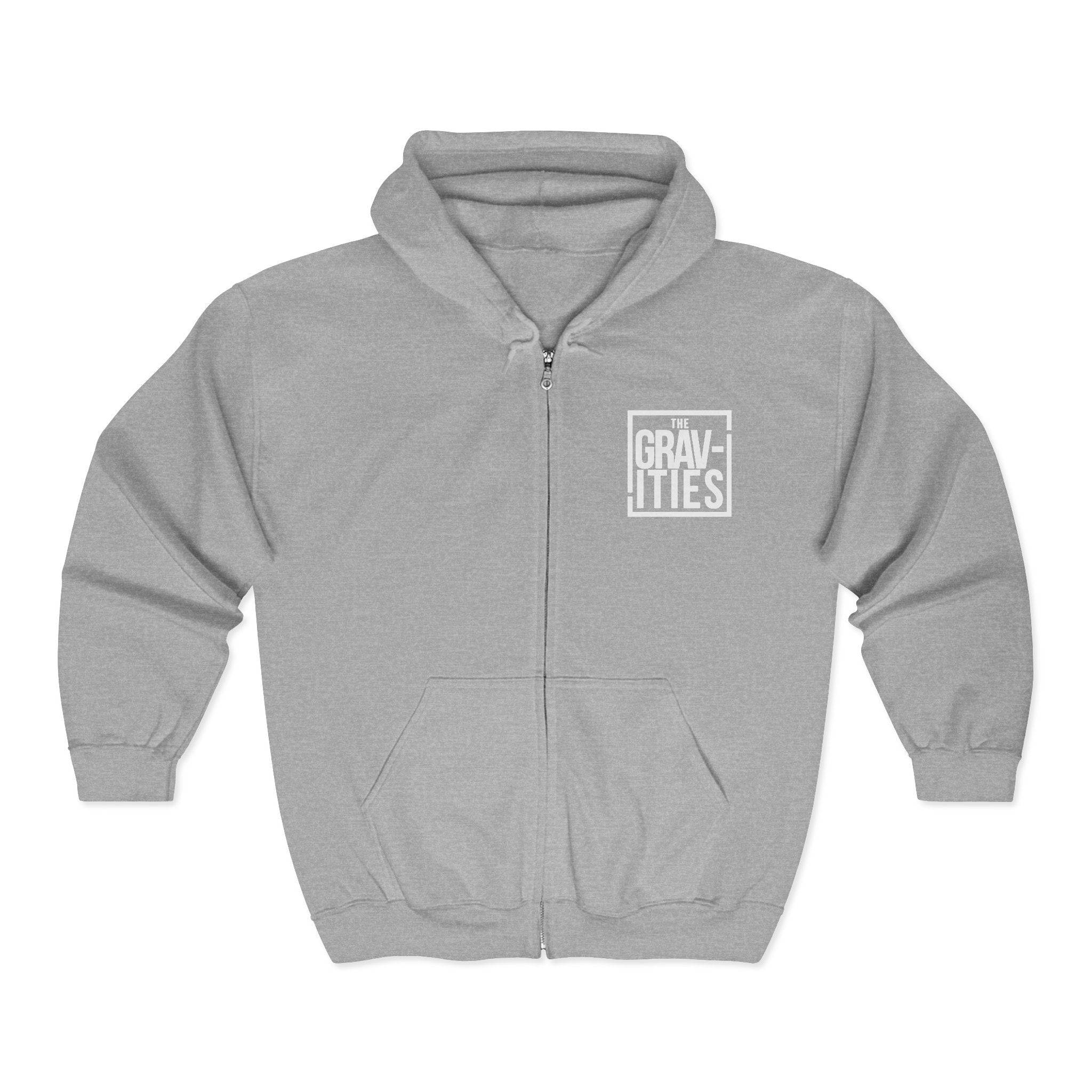 The Gravities Logo Zip Hoodie | Soul-Funk Band Merch | San Diego