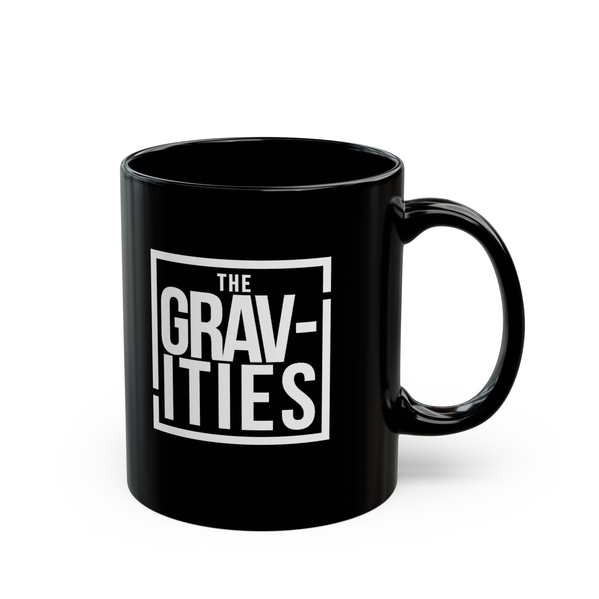 The Gravities White Logo Black Mug | Soul-Funk Band Merch | 11oz & 15oz