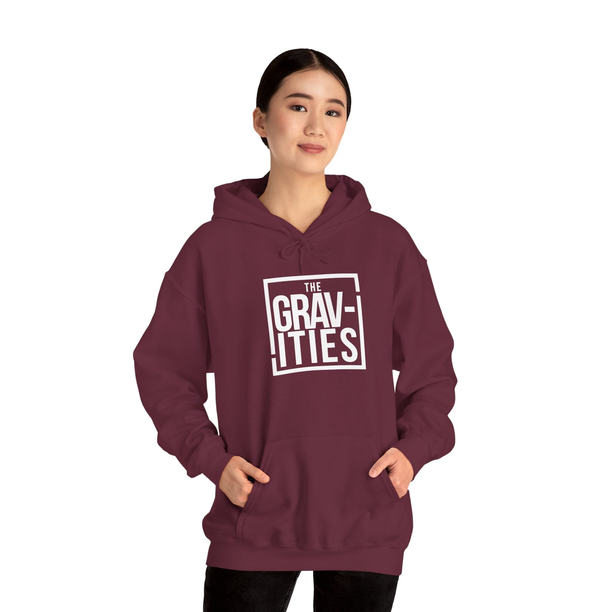 The Gravities White Logo Hoodie | Soul-Funk Band Merch | San Diego