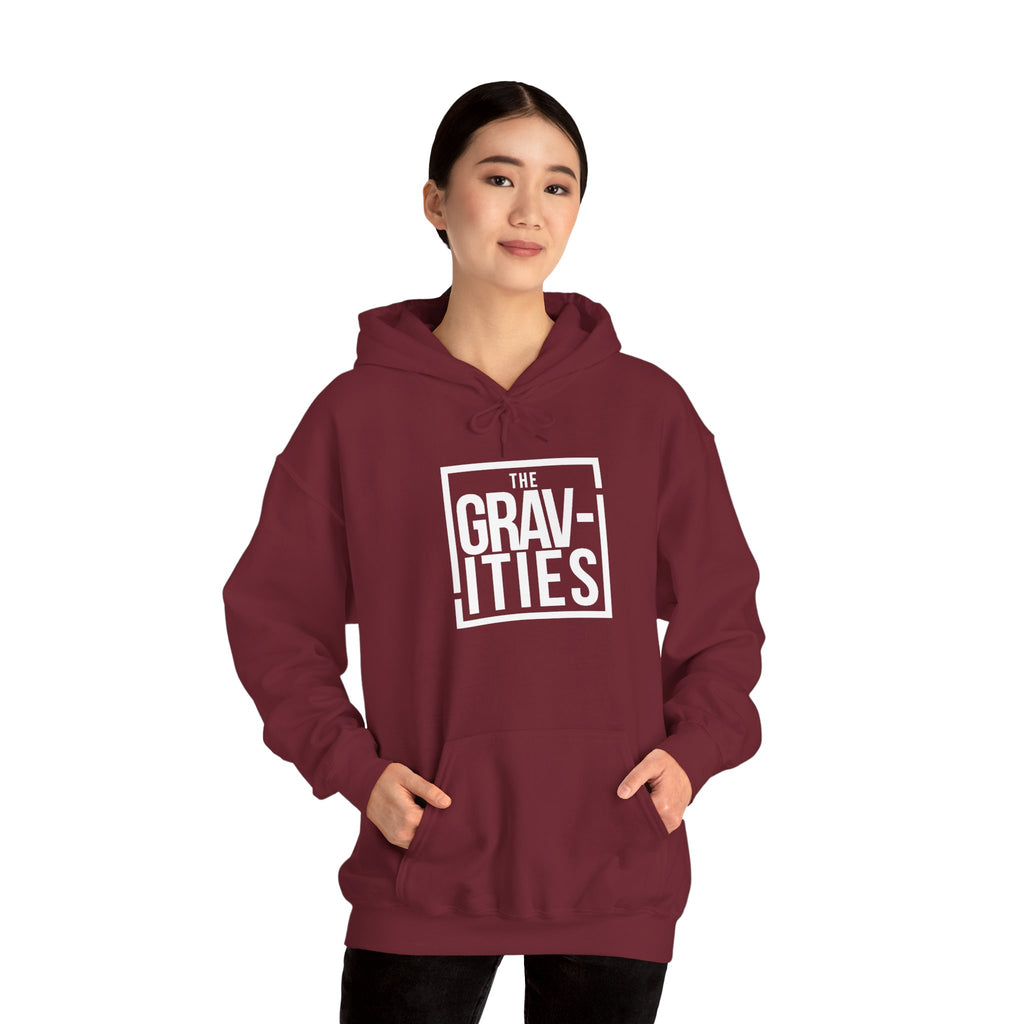 The Gravities White Logo Hoodie | Soul-Funk Band Merch | San Diego